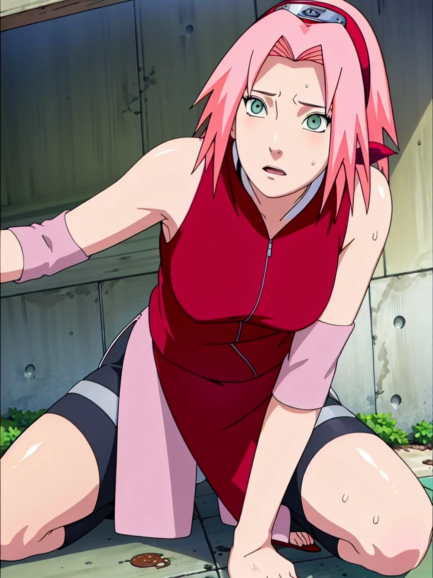 best quality,The best animation,Create a masterpiece,Ray tracing,1 girl,only, Knees up, Sakura Haruno , NSTDA., quality green eyes), Naked, Naked, Naked、1 girl, only, beautiful face, eyelash, nose, Glossy lip surface: 1.5), Fine skin, short cut, full body, Professional lighting, Slim figure, one woman, rift, Close your eyes., lips, short hair, open mouth, photo_ (medium sized), sleep, small size, only, (Create a masterpiece), (photoreal: 1.3), NBTC........., Superb details, (Highly detailed skin: 1.2), (best quality: 1.0), (Ultra high resolution: 1.0), lie down, blushing,sexually aroused, Lie on your back., Drooling, sexy tits, Bangs, sweat a lot, look at suffering..., expression of pain, information