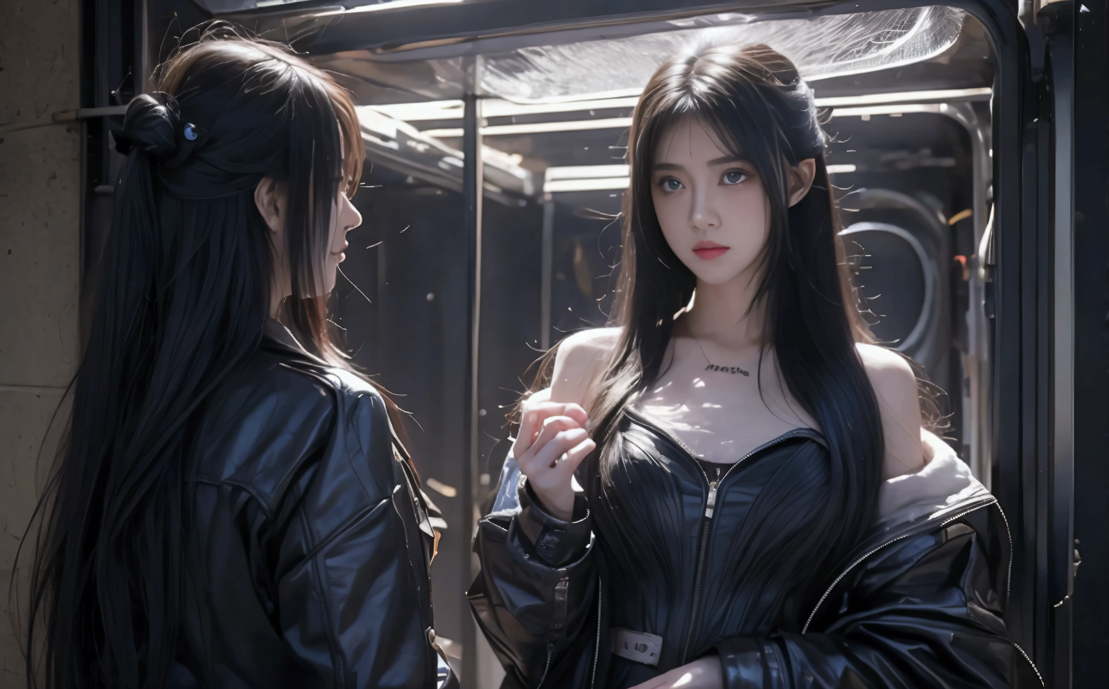 road, girl, Scene being talked about, haunting, Large target