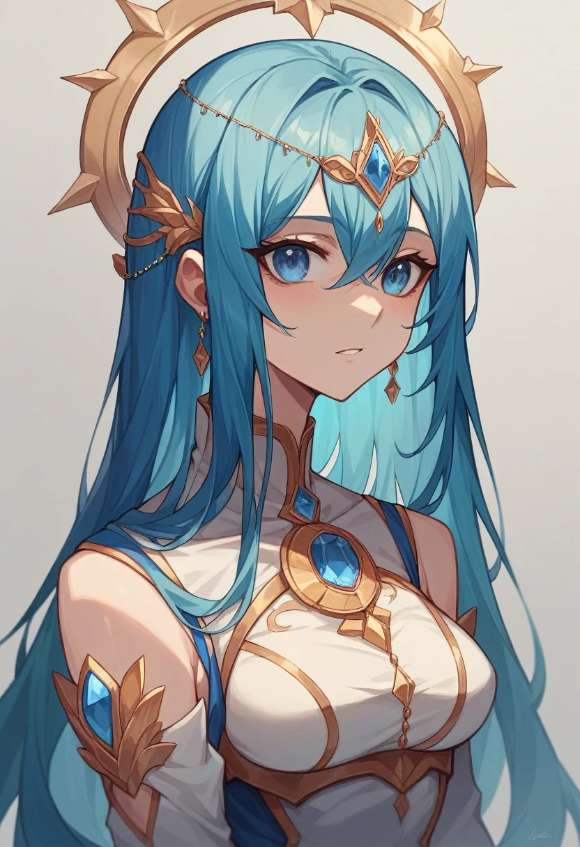 (masterpiece, Highest quality, Very detailed, Best Shadow), (Detailed Background,Fantasy), (Beautifully detailed face), High Contrast, (Best lighting, Very delicate and beautiful), ((Cinematic Light)), colorful, Hyper Detail, Dramatic Light, Intricate details, (One person, Alone with light blue hair, Sharp Face,Light blue eyes, Hair between the eyes,Dynamic Angle), Light swirling around the character, Depth of written boundary,magic circle,