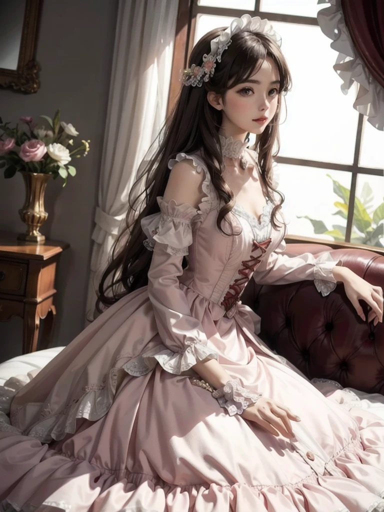 Ideal Beautiful Girl、Archangel、smile、Very cute pink ****ta dress