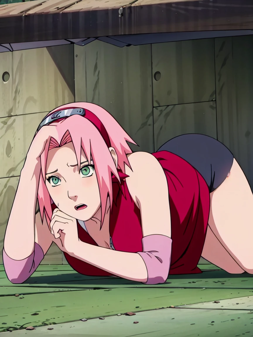 ((((Special style illustrations:1.0)))),best quality,The best animation,Create a masterpiece,Ray tracing,1 girl,only, Knees up, Sakura Haruno , NSTDA., quality green eyes), Naked, Naked, Naked、1 girl, only, beautiful face, eyelash, nose, Glossy lip surface: 1.5), Fine skin, short cut, full body, Professional lighting, Slim figure, one woman, rift, Close your eyes., lips, short hair, open mouth, photo_ (medium sized), sleep, small size, only, (Create a masterpiece), (photoreal: 1.3), NBTC........., Superb details, (Highly detailed skin: 1.2), (best quality: 1.0), (Ultra high resolution: 1.0), lie down, blushing,sexually aroused, Lie on your back., Drooling, sexy tits, Bangs, sweat a lot, look at suffering..., expression of pain, information
