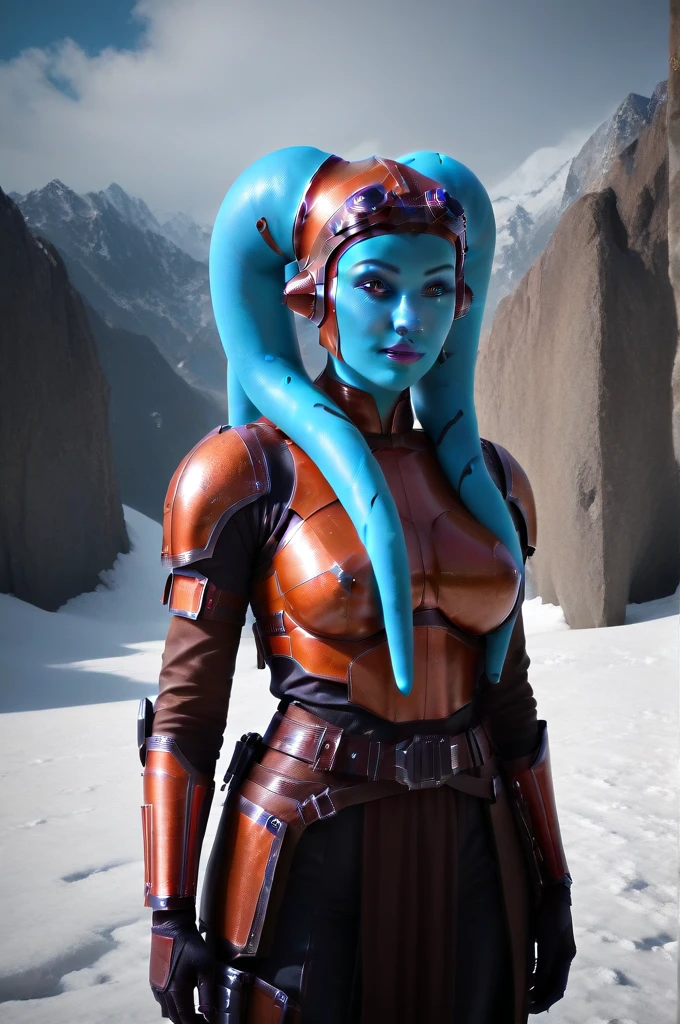 a ((fall body)) hera syndulla
((female twi'lek ))mandalorian,walking on snow fire, beautiful detailed eyes, beautiful detailed lips, extremely detailed face, long eyelashes, mandalorian armor, sci-fi, cinematic lighting, dramatic, epic, intricate details, hyper-realistic, 8k, high-quality, photorealistic