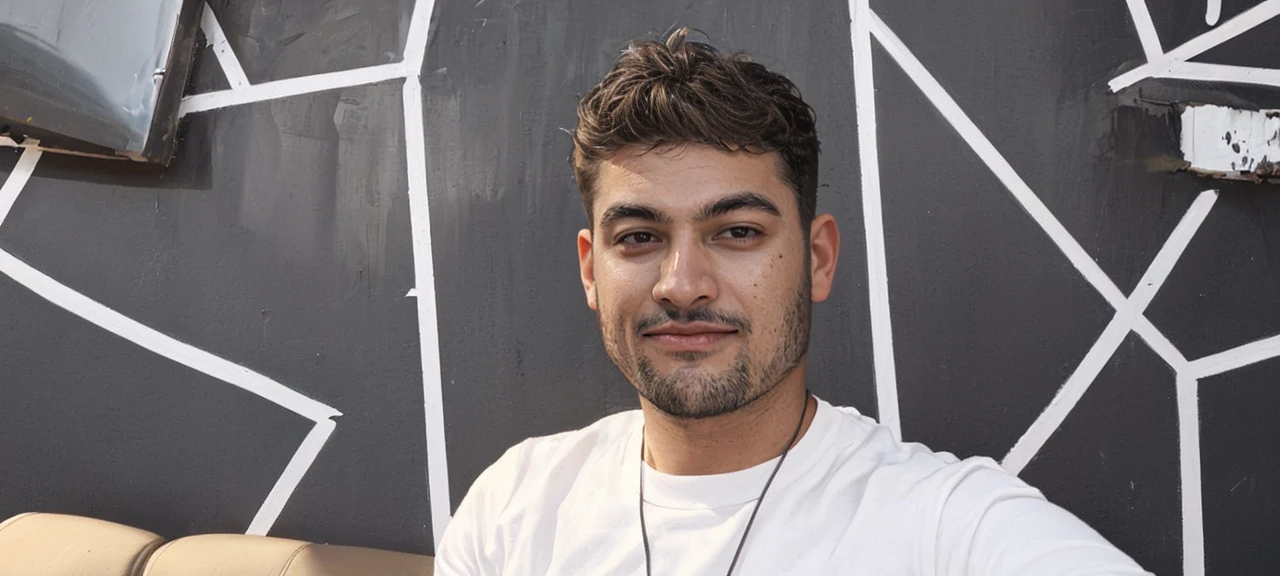 Realistic amateur photo posted to facebook , handsome men , street