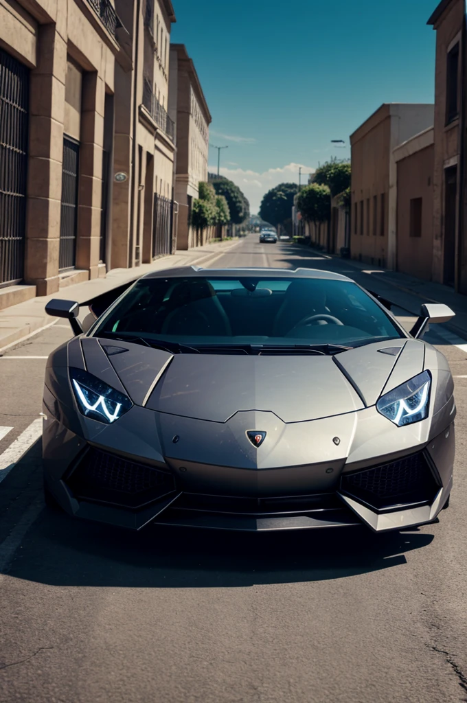 A boy with a Lamborghini 