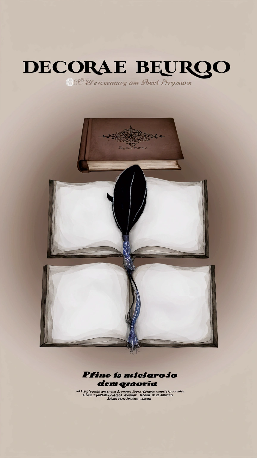 Decorate the book with verses from sheet music and musical drawings