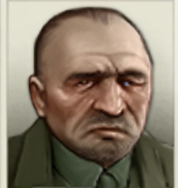 Russian mobster, Hoi4 Portrait style