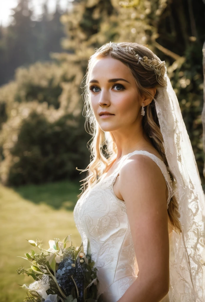 Beautiful Lord of the Rings style bride