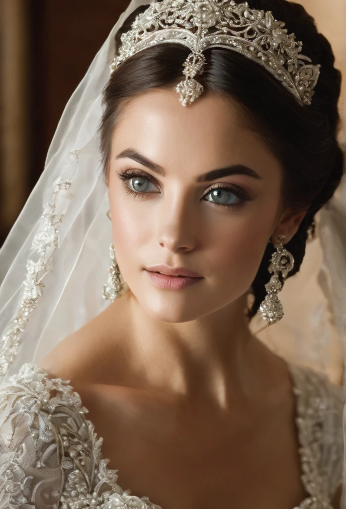 Bride beauty style Lord of the ringd