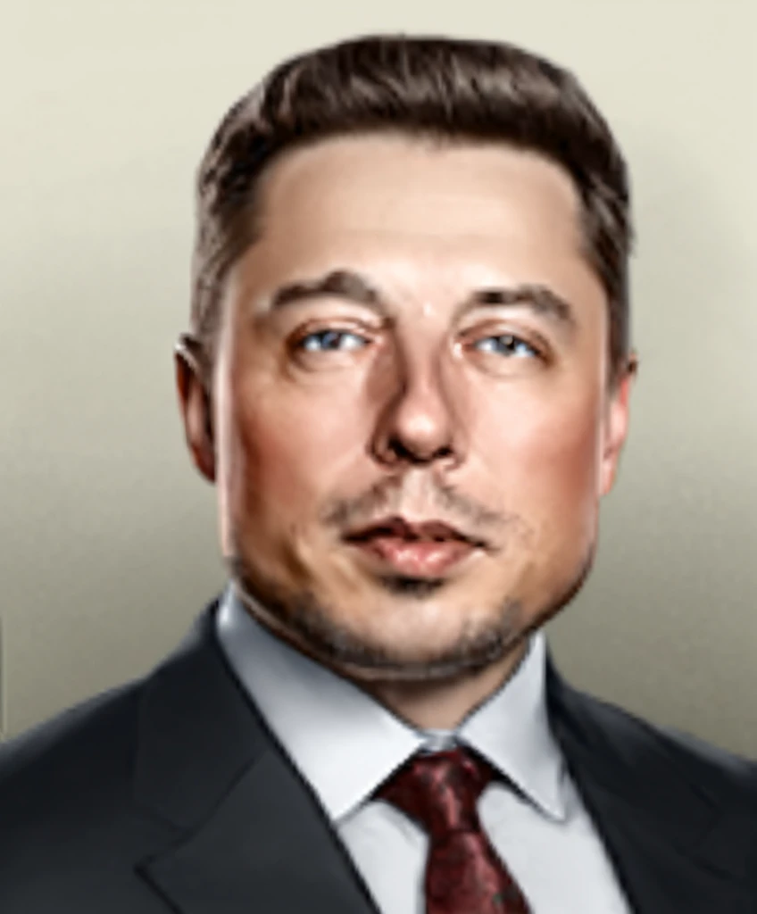 Elon Musk, Hoi4 Portrait style 