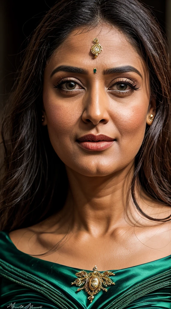 40yo mature MILF Anushka Shetty,((best quality)), ((masterpiece)), ((realistic)), Medusa, full body, the hair composed of countless small snakes, green eyes, female face,metal carved top, royal aura, trend on artstation , sharp focus, studio photo, intricate detail, very detailed, detailed eye, illustration, very detailed, sharp focus, digital render, professional, 4k