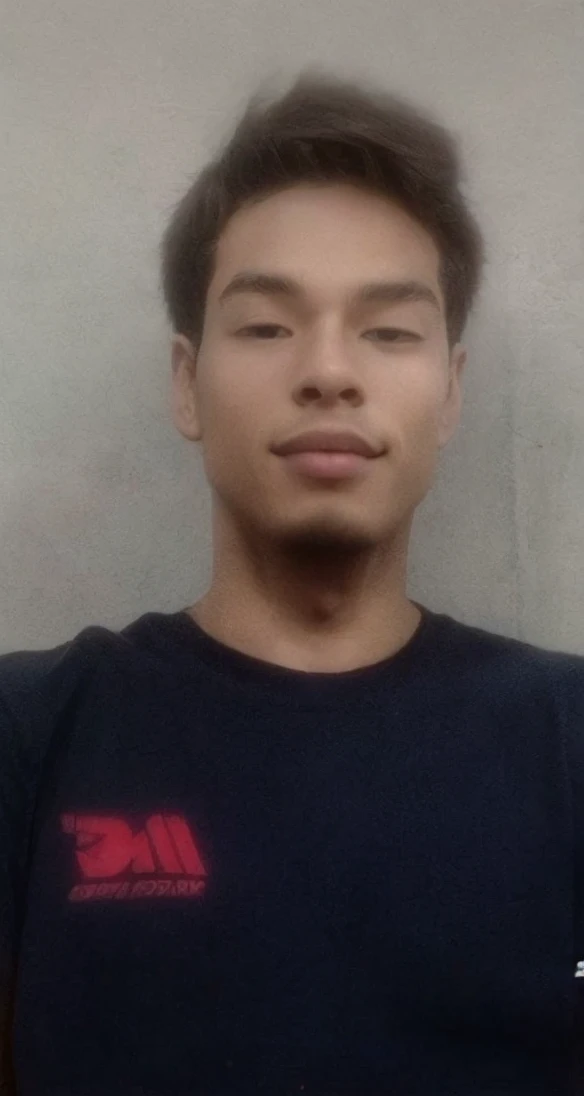((best quality)), (detailed), perfect face, 19-year-old man with a very attractive physique. He stands 180 cm tall, giving off a strong and dignified impression. His fair skin complements his clean and healthy appearance. His smile is incredibly beautiful, with neatly aligned teeth and symmetrical lips that mesmerize anyone who sees him. His hair is black, styled in a comma hair fashion featuring a curved bang resembling a comma, adding a modern and stylish flair to his look. Notably, there is a noticeable scar on the edge of his eyebrow if closely observed.