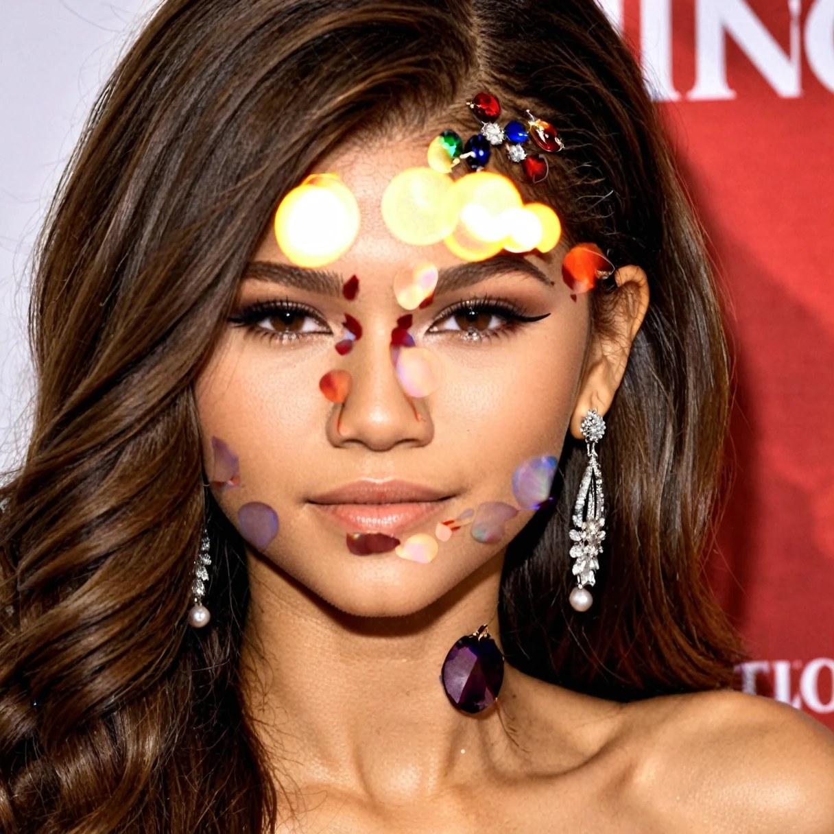 zendaya naked, perfect face