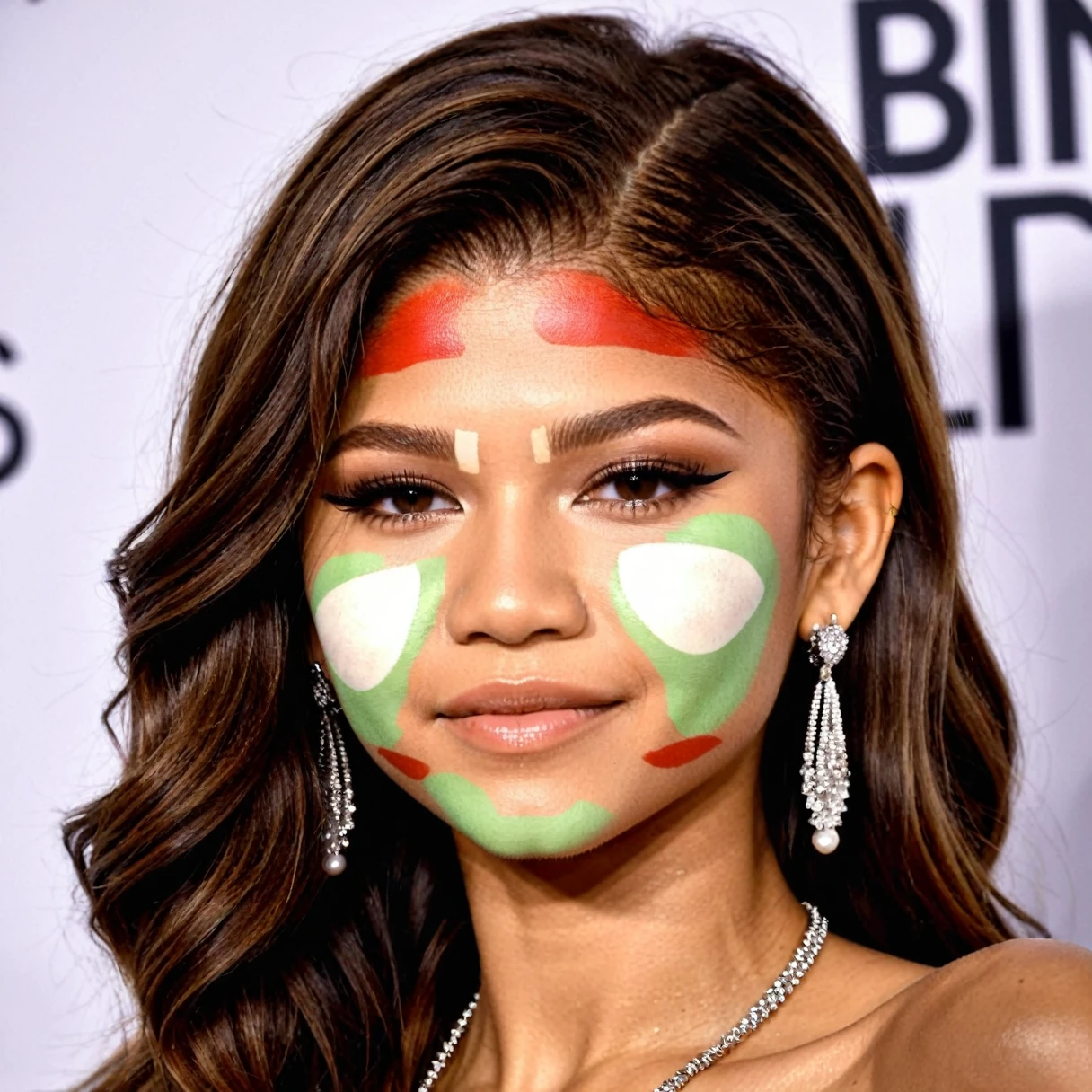 zendaya naked, perfect face