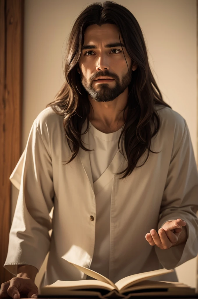 Ultra realistic image of Jesus teaching