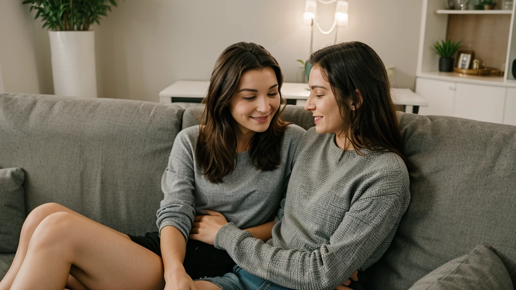 couple sitting on couch- romance