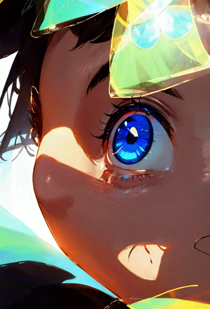 Close-up of eyes、In the eyes