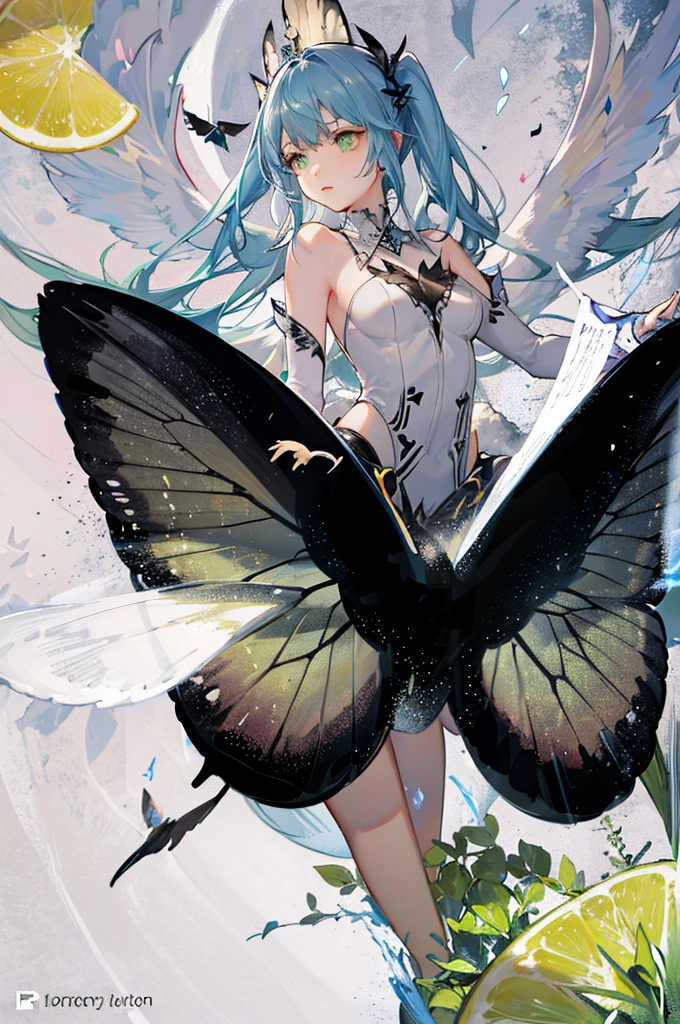 large black butterfly with its wings spread open. The background is a textured, misty grey with hints of green, creating a soft, ethereal atmosphere. There are lime slices positioned in the corners of the image, adding a vibrant pop of green color.
Overlaid on the butterfly's wing is the word "Lullm♥m" written in a yellow script font, possibly handwritten. In the bottom right corner, there is a small piece of text in Russian that reads "Я люблю маму," which translates to "I love mom" in English.
The image combines natural elements with a touch of personal sentiment, creating a visually appealing and emotionally resonant design