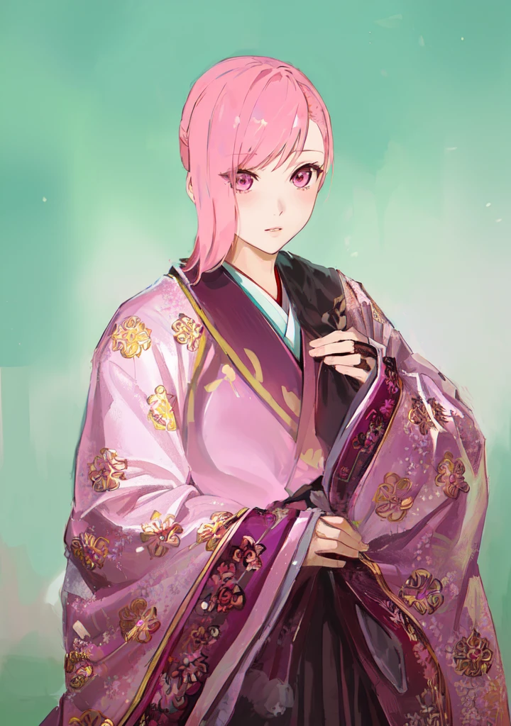 Pink Hair、Anime girl in purple dress,, Sakura Haruno, ((Wearing noble )), Goto Indian Summer, Sakura Haruno, Produced in collaboration with Anime Painter Studio, Inspired by Nishikawa Sukenobu, Glorious Makami, inspired by Eizan Kikukawa, Wearing Kimono, Yaoi ma, Wearing Kimono,big ,huge ,sex body,ee Kingdoms,Dynasty Warriors,Chinese style,Hanfu,Huge Breasts,Pinkink Hair,A bit sinister look,Cunning girl