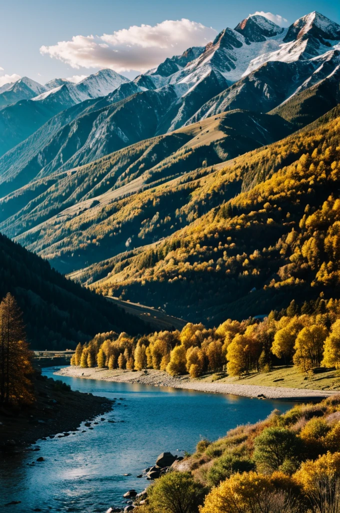 Landscape with mountains