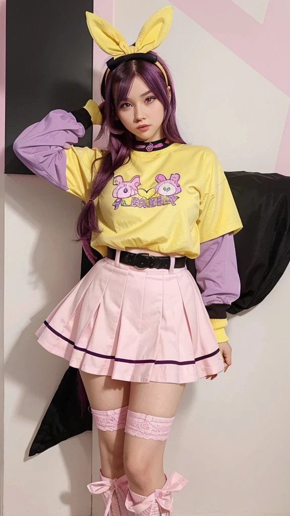 Tentacles burrow into ears,Pink clothes,Magical girl turns into tentacled cat,Tentacle Hypnosis,Tentacles control the brain,Empty eyes,whole body,Jk short skirt,14 years old junior high school student,Tail turns into tentacle,Failure of resistance