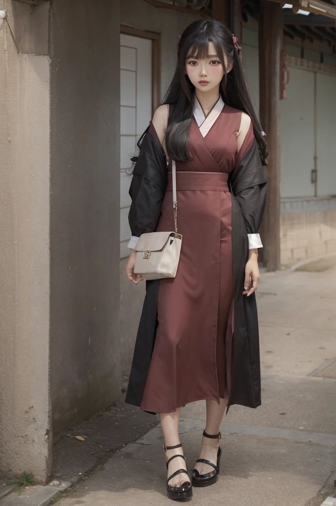 full body shot of a woman wearing the latest fashion outfit doing random photoshoot pose, asian girl, asian girl with long hair, trending korean fashion, trending japanese fashion, beautiful asian girl, chinese girl, beautiful south korean woman, a young asian woman, wenfei ye, asian woman, korean girl, xintong chen, asian girl, an asian woman, gorgeous korean woman, random colored outfit