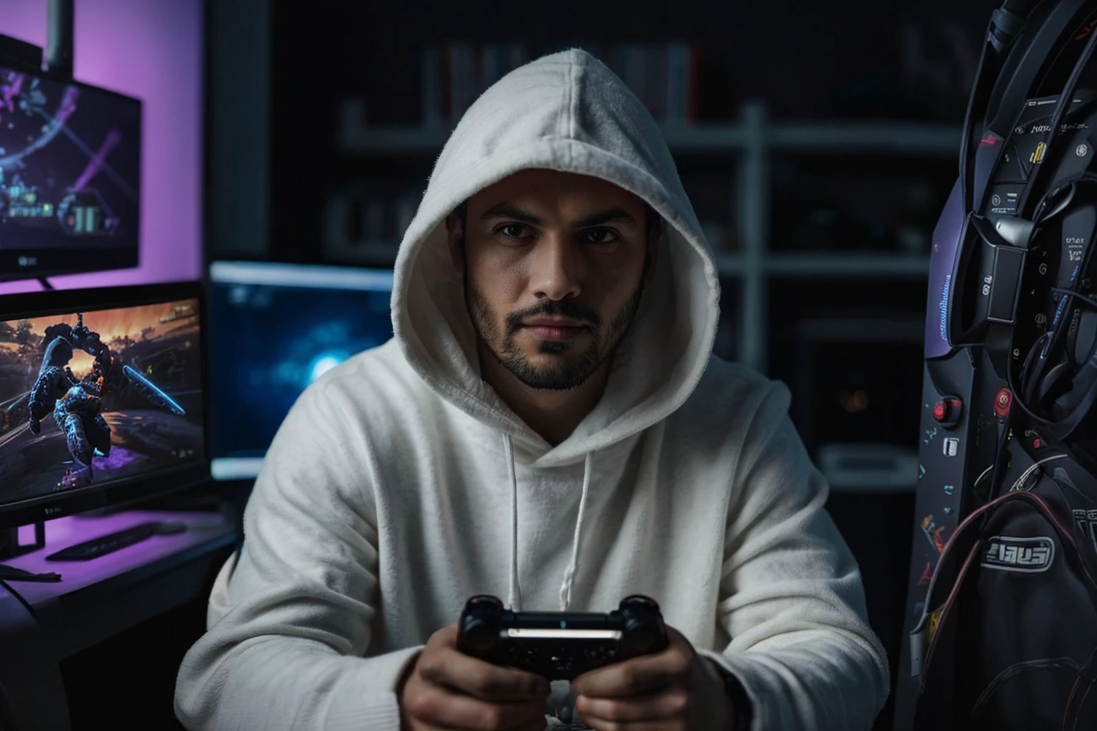 A background of gaming setup