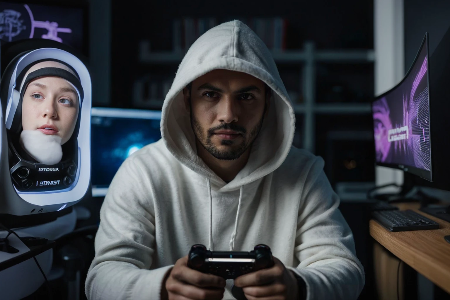 A background of gaming setup