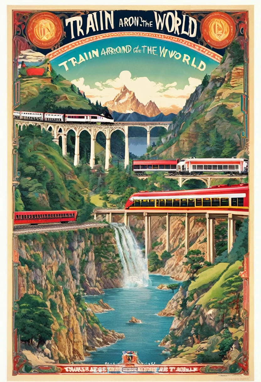 Train around the world 