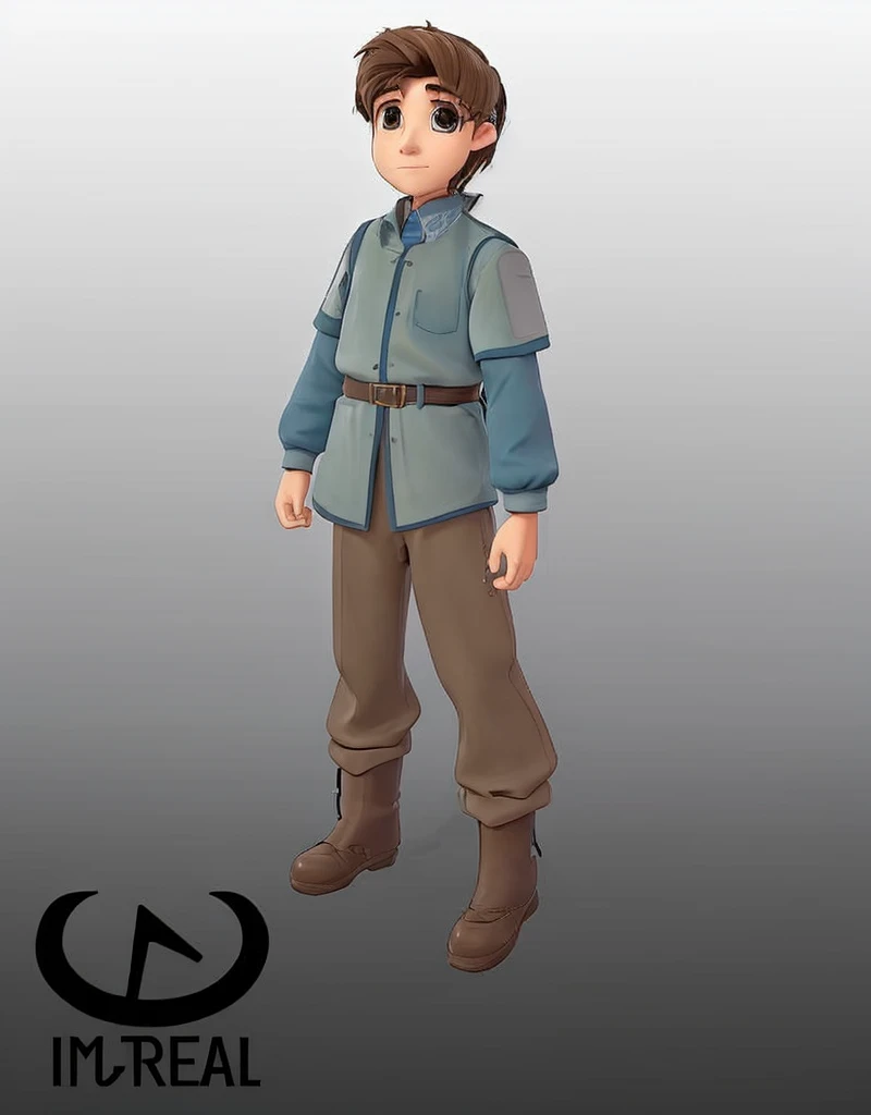 a fourteen year old ager ;the passion for music. Mateo has his father's dark skin and expressive hazel eyes, His dark, curly hair falls in unruly strands over his forehead. His clothes are a sweater like his father Miguel.'and the bottom part is like his father Hiro.'s