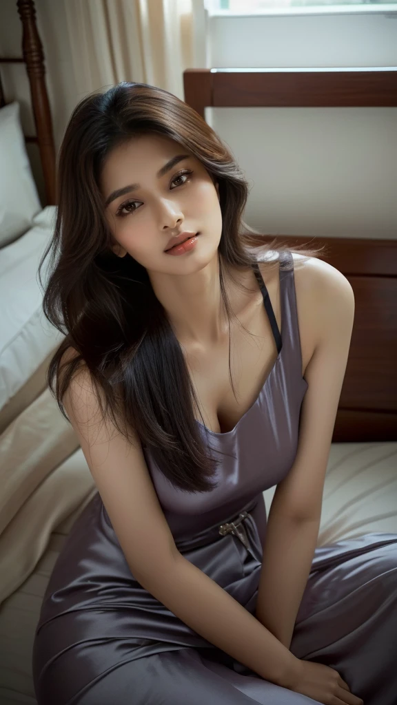 A woman in her fifties sitting on a bed with a pillow, gorgeous young indian women, beautiful women, beautiful young women, Indian Girls, Lovely lady, Slim girl photos model, Beautiful Asian Girl, Good young girl, Slim girl photos, Cute young woman, Girl cute beautiful face, Indian female fashion model, big breasts