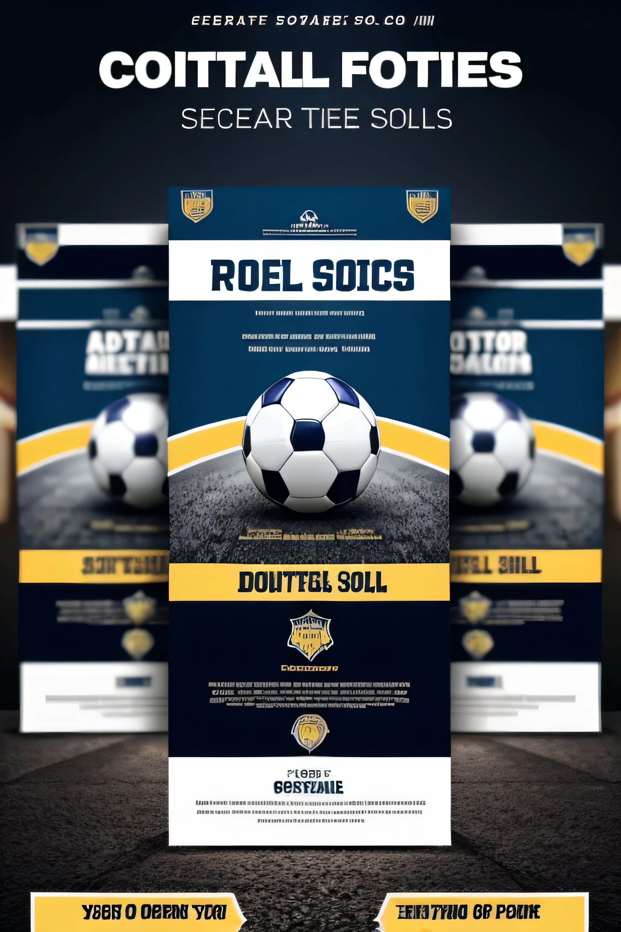 create a flyer with normal football sales items