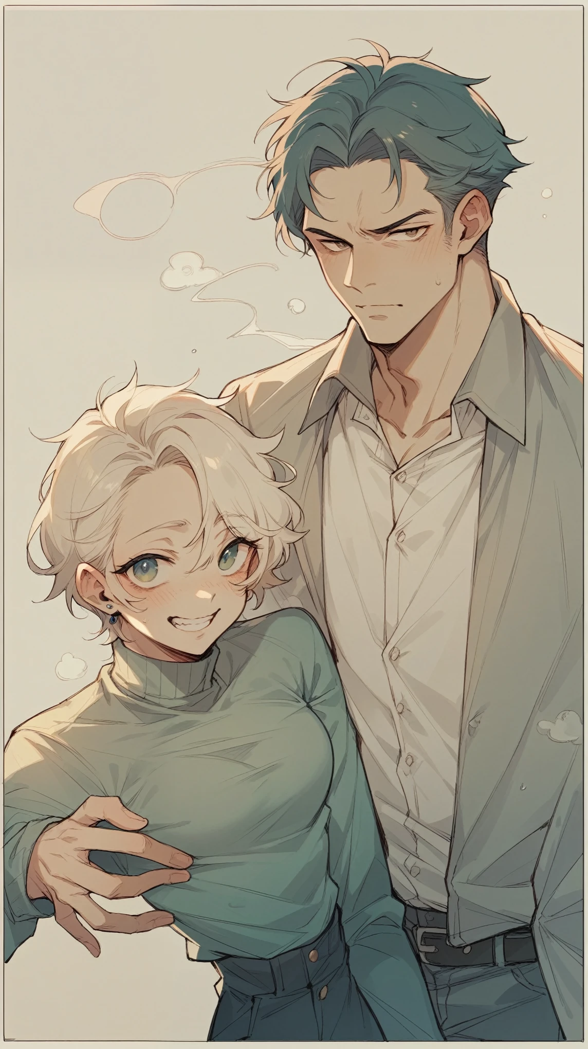 Using this photo created a image like they can show as a husband and wife