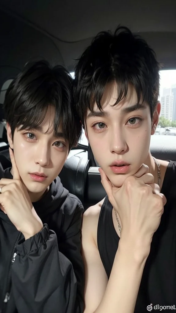 Kim Taehyung and Jeon Jungkook