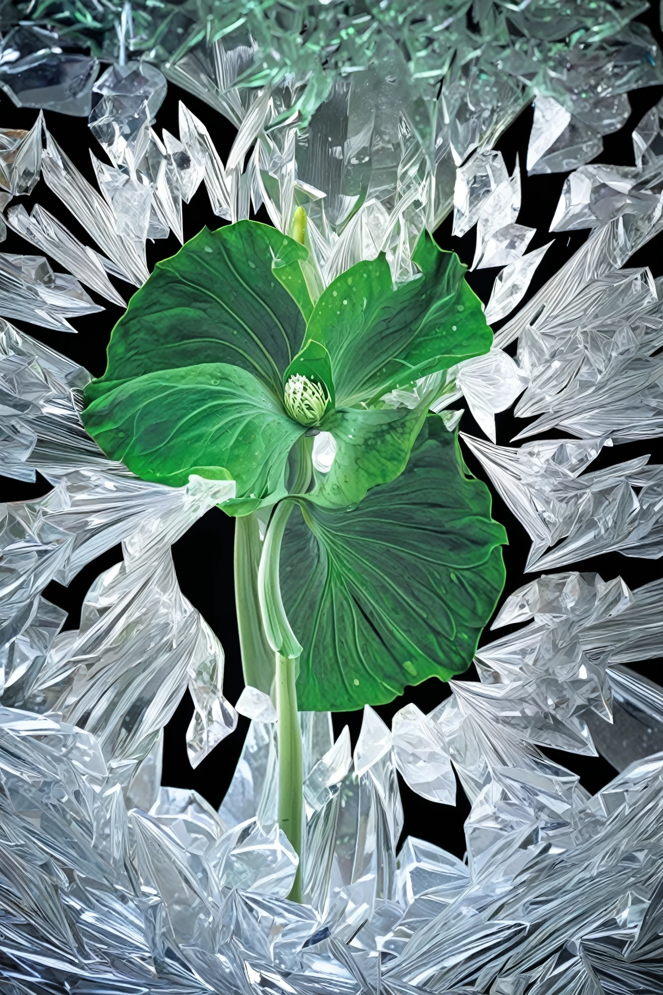 high resolution, Extremely detailed, (1 girl:1.3),(lotus) BREAK sunshine, reverberation, Experimental photography, Surreal contrasts, Eye-Catching Visuals, Artistic abstraction, Breaking the art of cutting, Layered contours, Complex Mode, Exquisite craftsmanship, shadow play, Depth and size, Creative Expression, break art, Frozen sculpture, translucent形式, short-lived beauty, Crystal structure, Exquisite craftsmanship, touch, Broken Green Eyes,Body Glow,glowing lines,Fluorescence,Glow Example,Sample tracking,flash,萤Light Particles,Backlight,translucent,Light Particles
