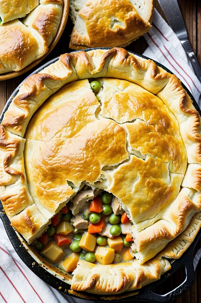 Small chicken pot pie