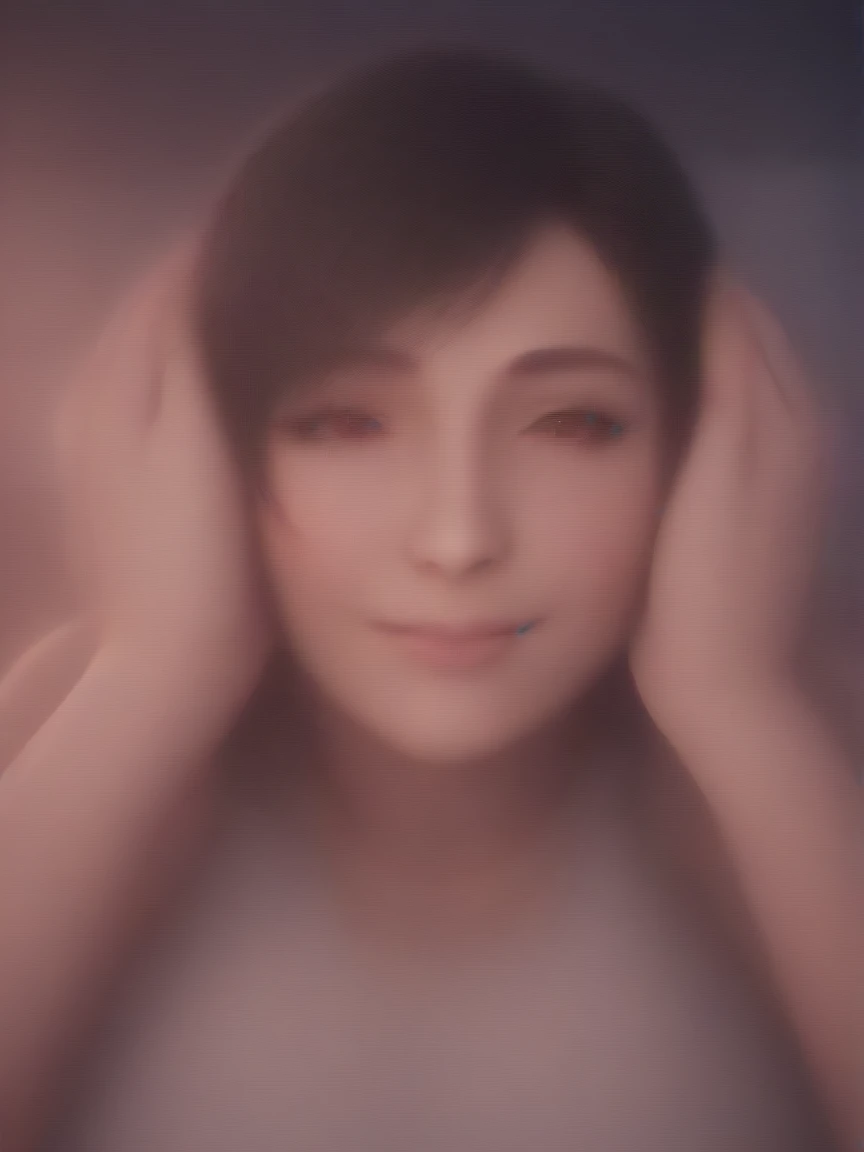 (masterpiece:1.3), (8K, Photorealsitic, Raw photography, Top image quality: 1.4), Japan high school girls、(Random hairstyles:1.2)、cleavage of the breast:1.2、Super Detail Face、Eye of Detail、double eyelid、Bring your chest together、sharp focus:1.2、prety woman:1.4、light brown hair、top-quality、masterpiece、超A high resolution、(Photorealsitic:1.4)、Highly detailed and professional lighting smile、Loose and light knitwear、Shoulder out、slender、serious facial expression、short-haired、Fatal position