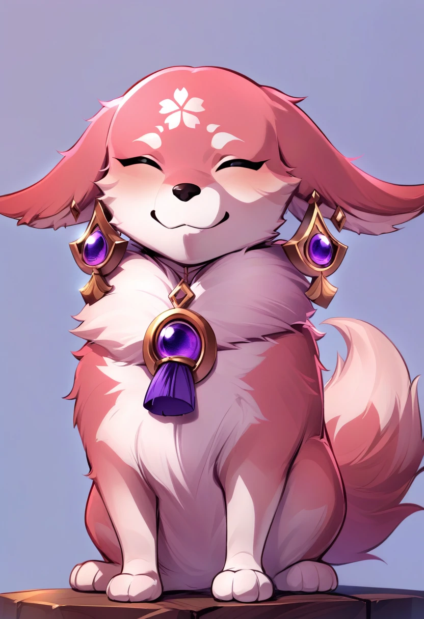 YaeMikoFox, nonhuman, earrings, affected smile,