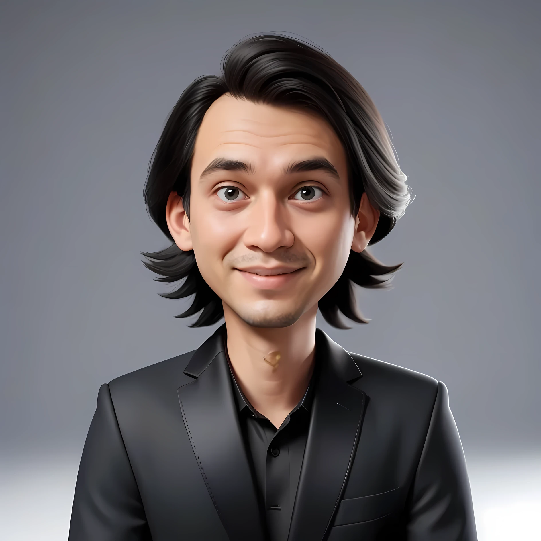 Young Man wearing a Graphic Hoodie, Facing the camera, Cartoon style, 8k. Dark gray background