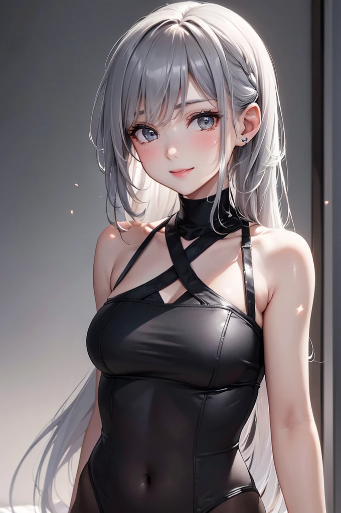 Naked，Silver hair, Creampie，White crystalline liquid，Embarrassed, Shy, Blush, saliva, Wicked smile，Anime style, Verism, Masterpiece, (Anatomically correct：2), Super detail, High details, Best quality, 4K, A high resolution，ultra-wide-angle