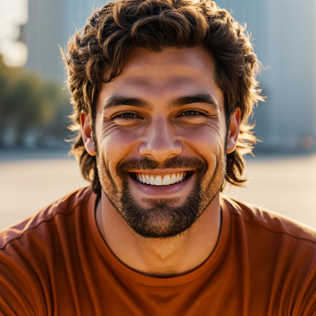A man smiling