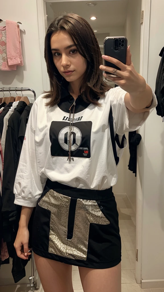 Selfie with Y2k style clothes