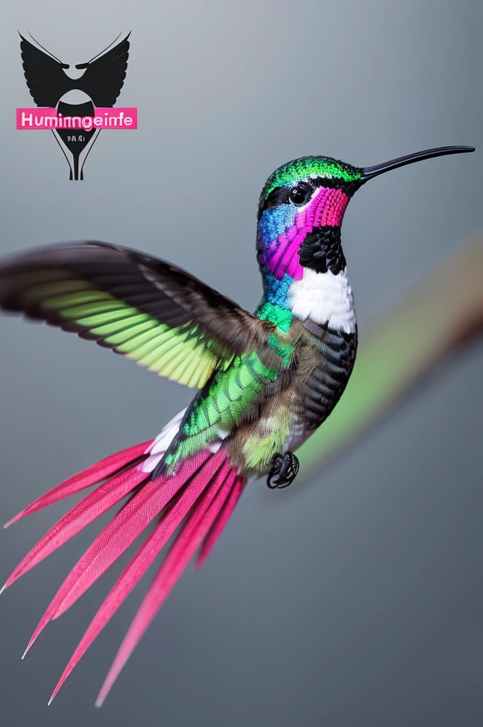 create a modern logo with a hummingbird for a web