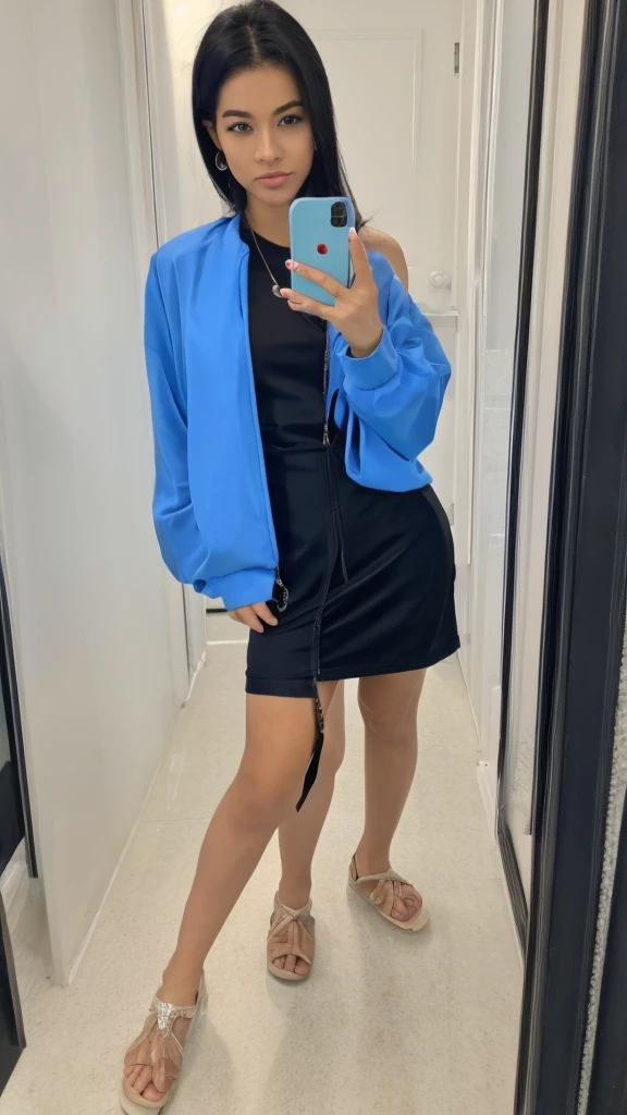 Selfie with super realistic Y2k style clothes