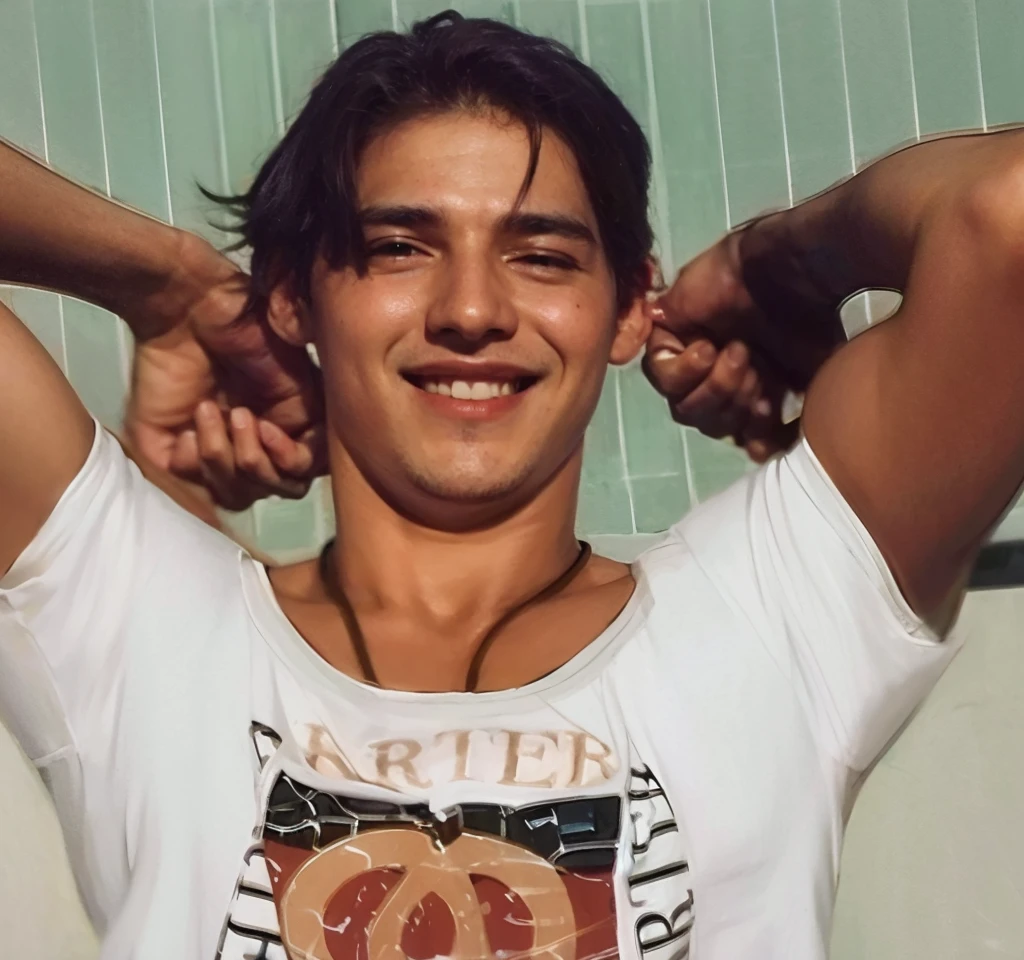 Boy stretching