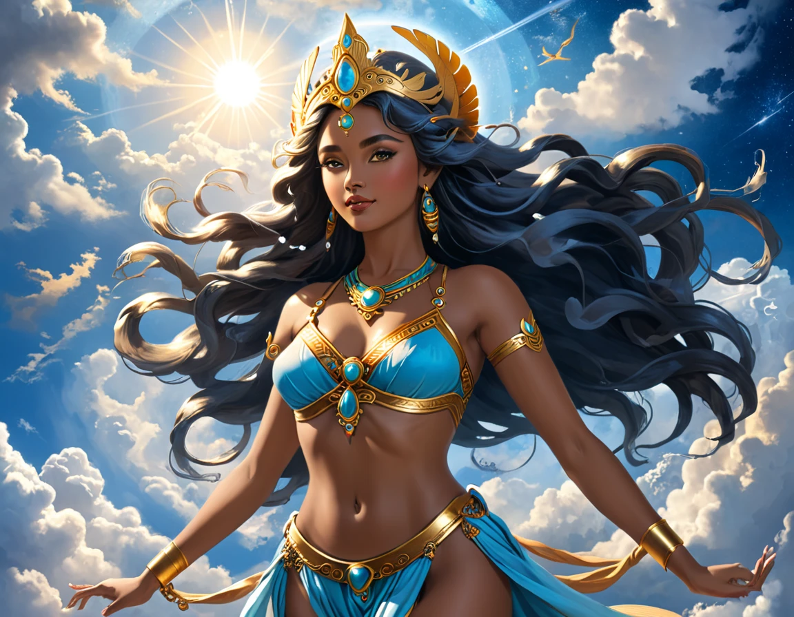 Nut - Goddess of the sky.