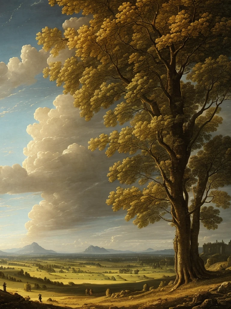 16k, massive details, ((complex details))) immense sky,field of many trees intertwined in the trunks,amazing sky,Level 15,rocky surface, (photorealistic), art (((Claude Lorrain))), J.R. Tolkien Type [sharp focus], (HDR), (8k), (gigapixel), (masterpiece)