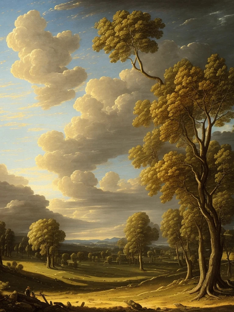 16k, massive details, ((complex details))) immense sky,field of many trees intertwined in the trunks,amazing sky,Level 15,rocky surface, (photorealistic), art (((Claude Lorrain))), J.R. Tolkien Type [sharp focus], (HDR), (8k), (gigapixel), (masterpiece)