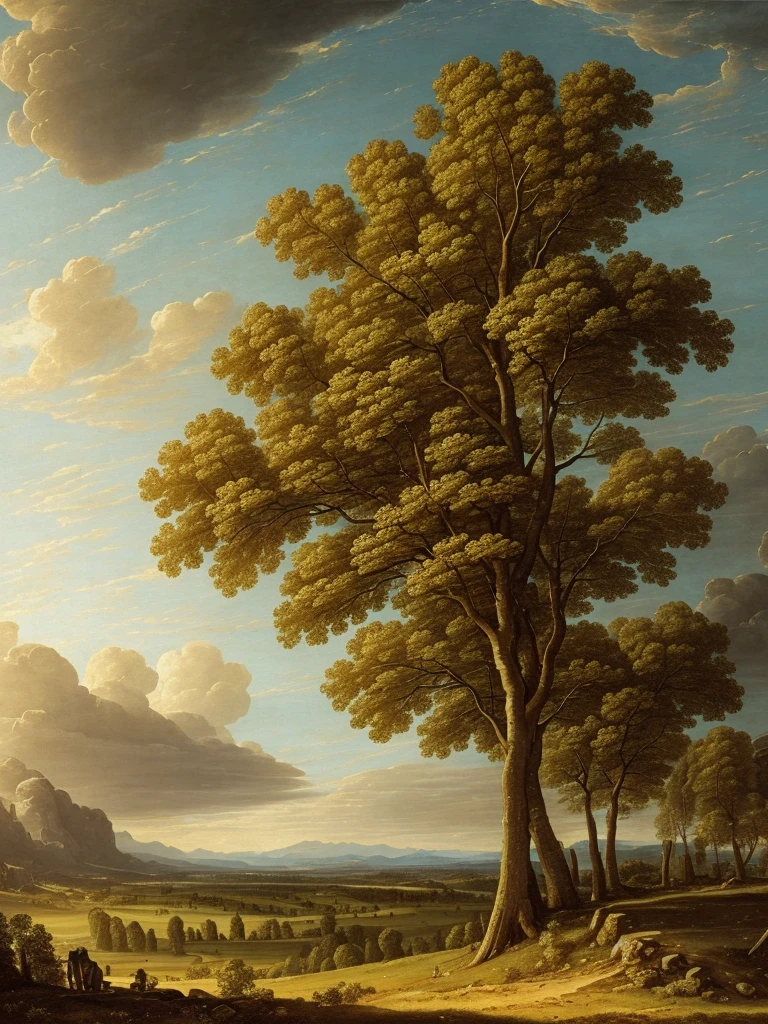 16k, massive details, ((complex details))) immense sky,field of many trees intertwined in the trunks,amazing sky,Level 15,rocky surface, (photorealistic), art (((Claude Lorrain))), J.R. Tolkien Type [sharp focus], (HDR), (8k), (gigapixel), (masterpiece)