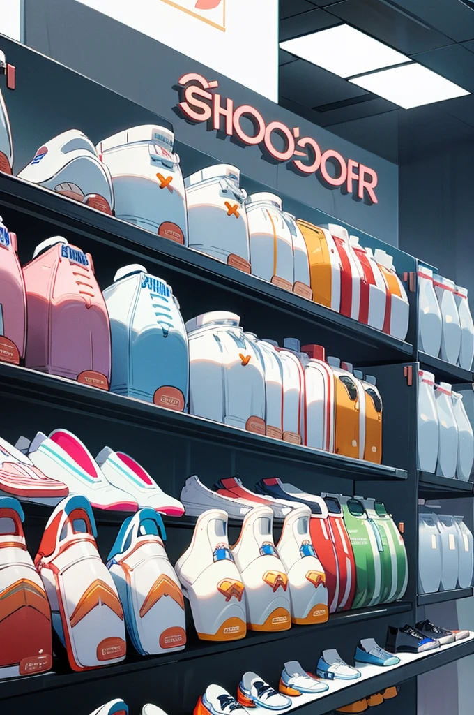 logo for shoe store with only shoes