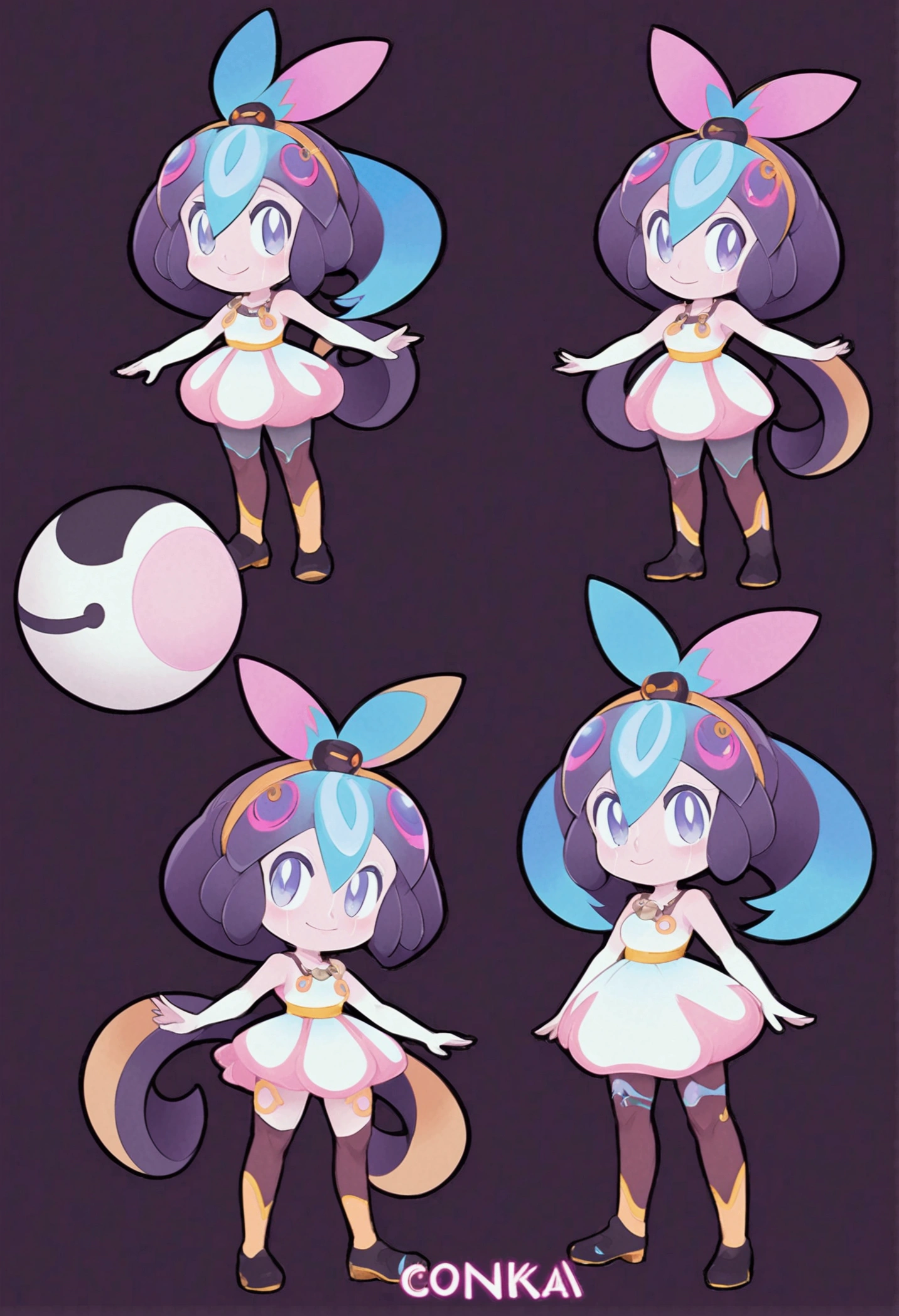 anime character design de una chica con una mochila y una pelota, Pokémon Trainer outfit, Pokémon Trainer, pokemon anime style, Official character art, pokemon art style, ( ( character concept art ) ), anime character design, anime character art, mejor anime character design, female protagonist 👀 :8, Anime Characters Cheat Sheet, anime character art detallado, bonito anime character design pechos gigantes 